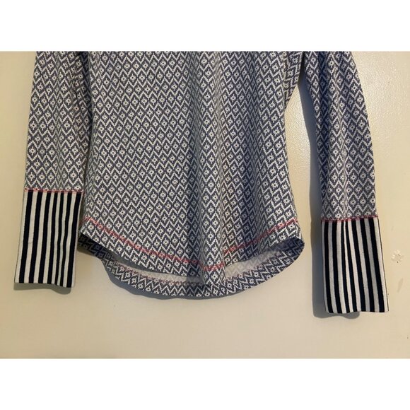 Sundance Thermal Tee T Shirt Size XS Embroidered Geometric Print Bohemian Casual - Picture 8 of 11